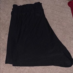 black cozy shorts